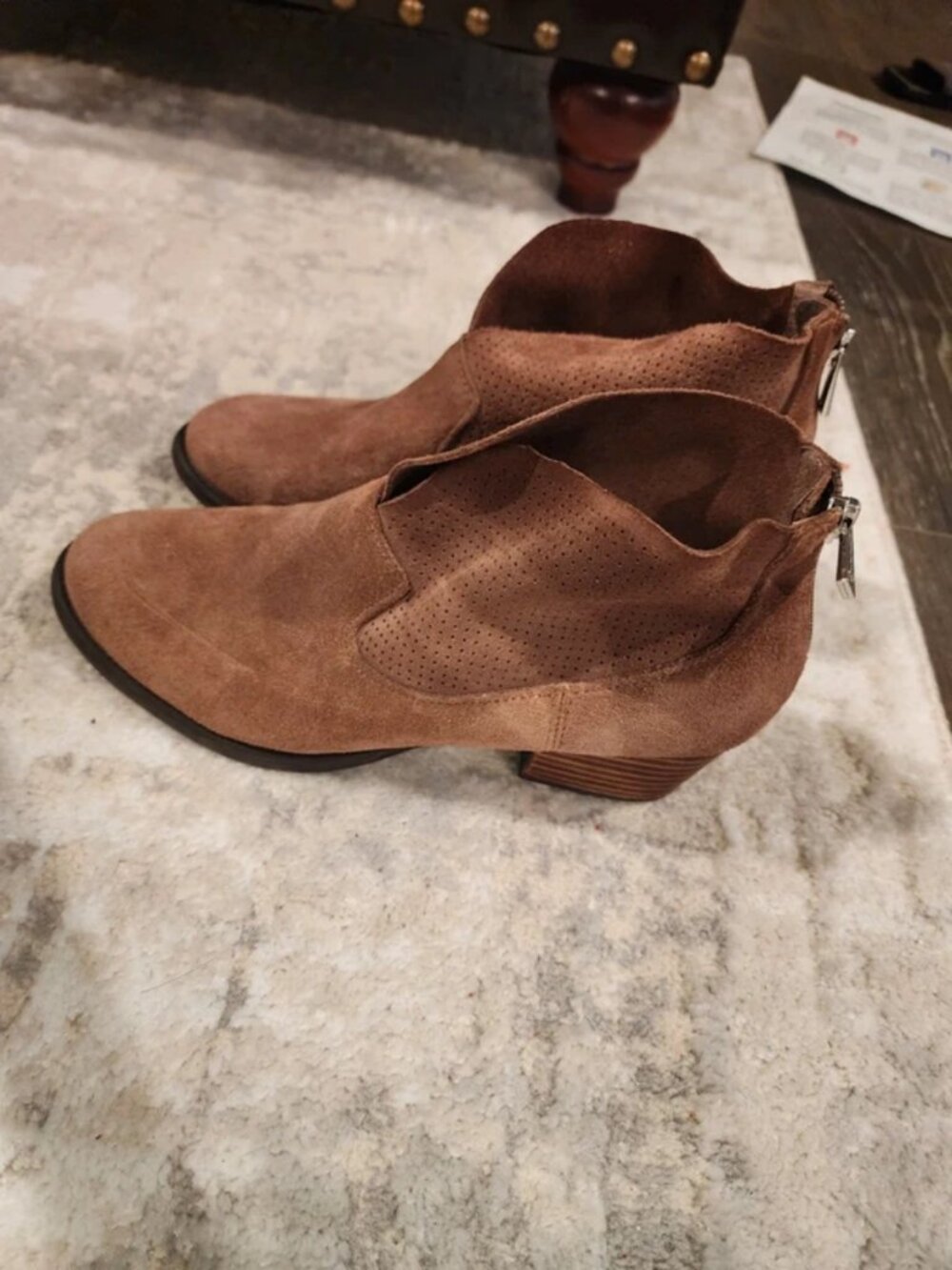Tan Suede Ankle Boots